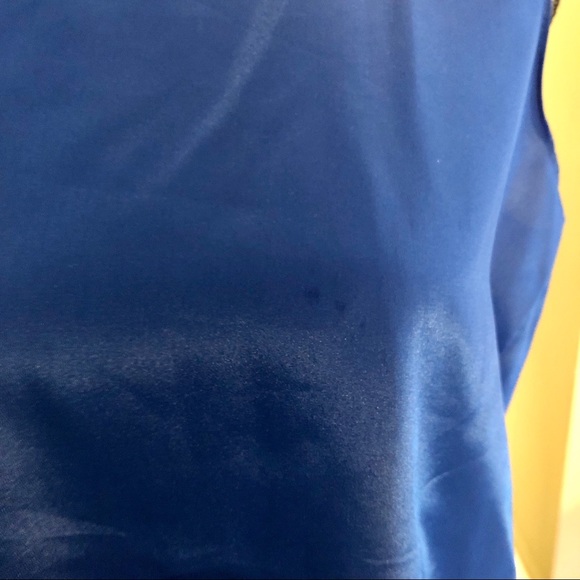 Vintage Blue Turtleneck Tank Top size large - Picture 5 of 6